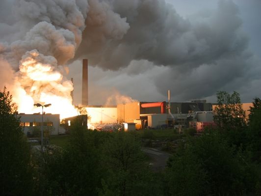 Brand VW Werk Baunatal